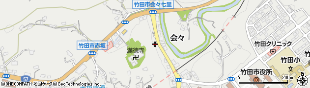 大分県竹田市会々1469-1周辺の地図