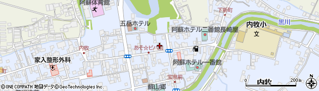 熊本銀行阿蘇支店周辺の地図