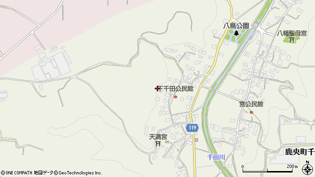 〒861-0563 熊本県山鹿市鹿央町千田の地図