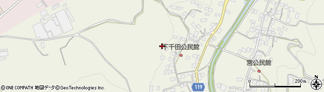 熊本県山鹿市鹿央町千田周辺の地図