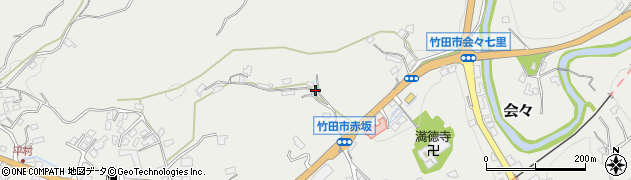 大分県竹田市会々2912-2周辺の地図