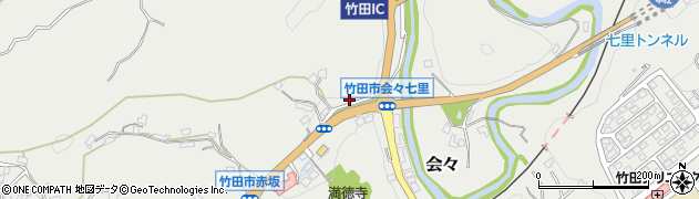 大分県竹田市会々1189周辺の地図