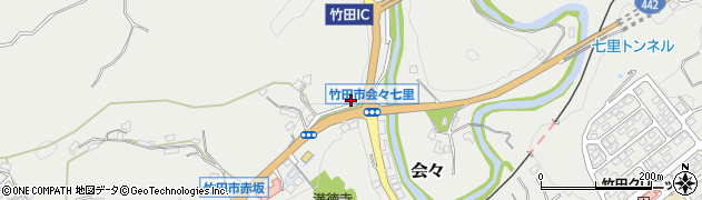 大分県竹田市会々1191周辺の地図