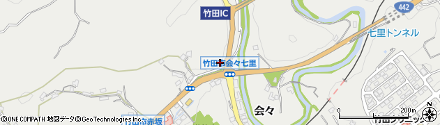 大分県竹田市会々1196-8周辺の地図