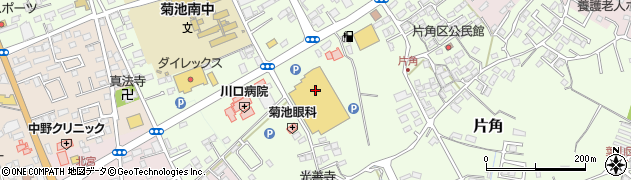 メガネのヨネザワ　菊池キャニオン店周辺の地図