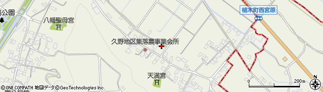 熊本県山鹿市鹿央町千田358周辺の地図