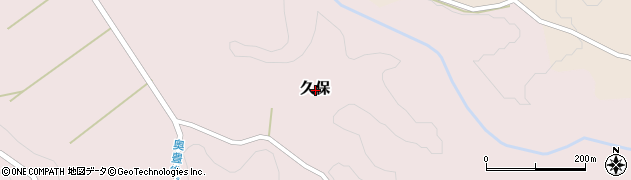 大分県竹田市久保周辺の地図