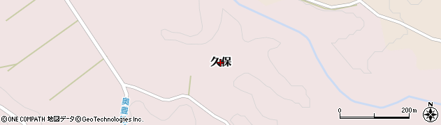 大分県竹田市久保周辺の地図