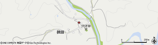 大分県竹田市挟田302周辺の地図