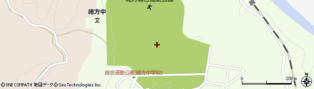 豊後大野市緒方総合運動公園陸上競技場周辺の地図