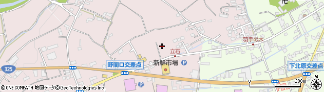 熊本県菊池市野間口周辺の地図