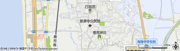 普源寺公民館周辺の地図