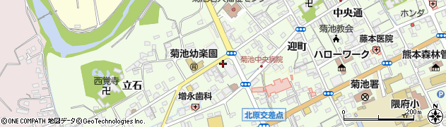 熊本県菊池市切明471周辺の地図