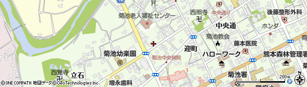 熊本県菊池市切明周辺の地図