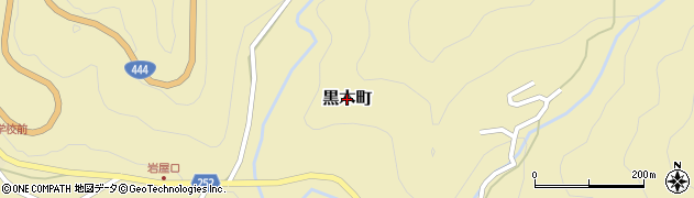 長崎県大村市黒木町周辺の地図