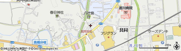 鍋島表具店周辺の地図