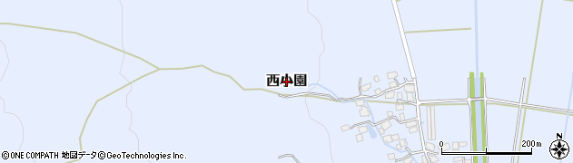 熊本県阿蘇市西小園周辺の地図