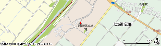 熊本県菊池市七城町台56周辺の地図