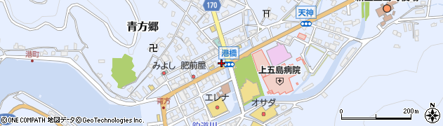 長崎県南松浦郡新上五島町青方郷周辺の地図