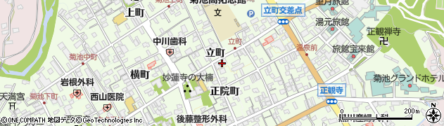 サラダ館菊池中央店周辺の地図