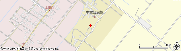 熊本県山鹿市鹿本町中富周辺の地図