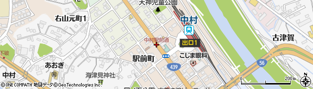 中村駅前通周辺の地図