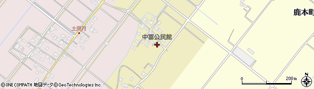 中富公民館周辺の地図