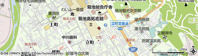 熊本県菊池市上町1325周辺の地図