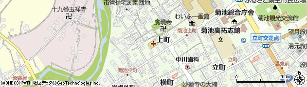 熊本県菊池市上町48周辺の地図