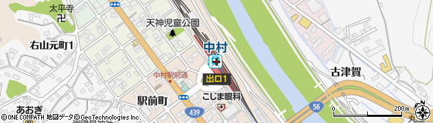 中村駅周辺の地図