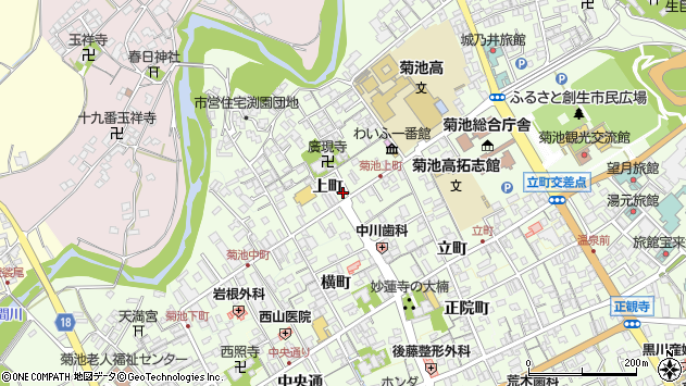 〒861-1331 熊本県菊池市隈府の地図