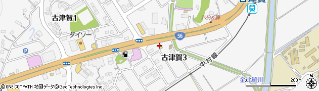 ローソン四万十古津賀三丁目店周辺の地図
