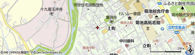熊本県菊池市上町57周辺の地図