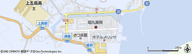 長崎県南松浦郡新上五島町浦桑郷1360周辺の地図