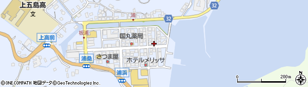 長崎県南松浦郡新上五島町浦桑郷1329周辺の地図