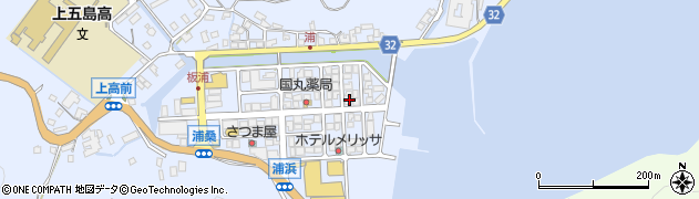 長崎県南松浦郡新上五島町浦桑郷1330周辺の地図