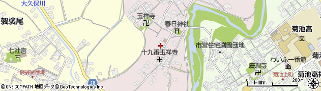 熊本県菊池市玉祥寺415周辺の地図