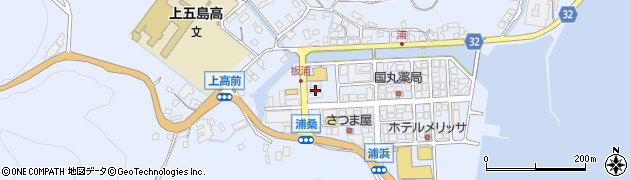 長崎県南松浦郡新上五島町浦桑郷1372周辺の地図