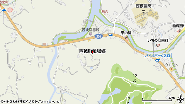 〒851-3305 長崎県西海市西彼町喰場郷の地図