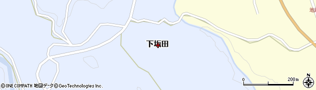 大分県竹田市下坂田周辺の地図