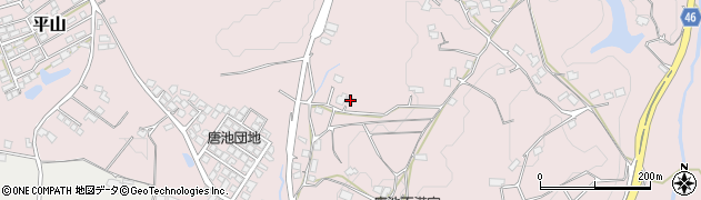 熊本県荒尾市平山2158周辺の地図