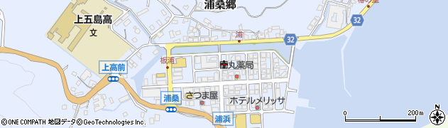 長崎県南松浦郡新上五島町浦桑郷1350周辺の地図