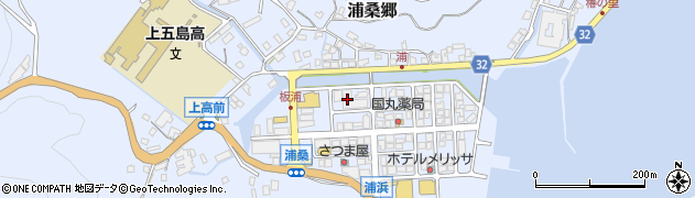 有限会社前田クリーニング商会　浦桑店周辺の地図