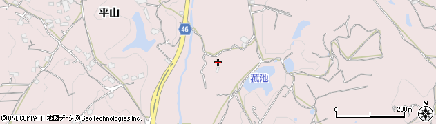 熊本県荒尾市平山2509周辺の地図
