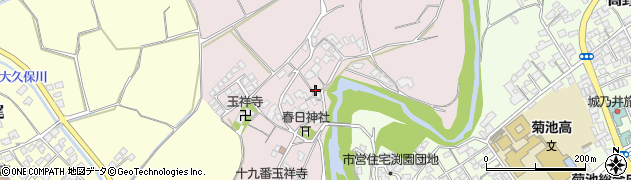 熊本県菊池市玉祥寺454周辺の地図