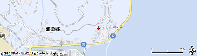 長崎県南松浦郡新上五島町浦桑郷975周辺の地図