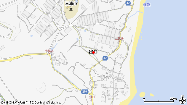 〒789-1934 高知県幡多郡黒潮町出口の地図