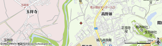 熊本県菊池市高野瀬周辺の地図