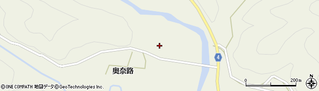 高知県宿毛市橋上町奥奈路394周辺の地図