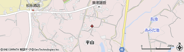熊本県荒尾市平山2090周辺の地図